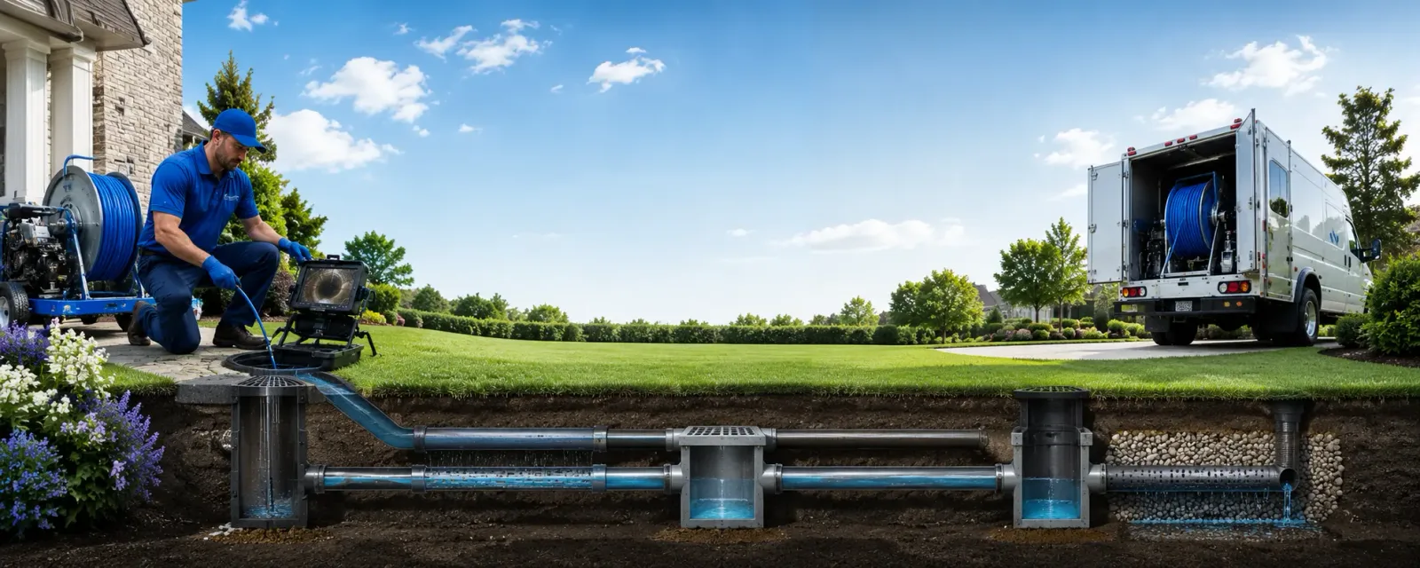 Outdoor drain cleaning information for Milburn, OK